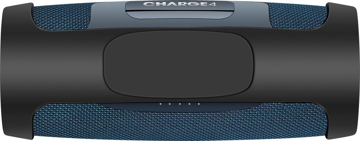 YONO Siliconen Hoes geschikt voor JBL Charge 4 - Case met Draagriem en Clip - Beschermhoes - Zwart