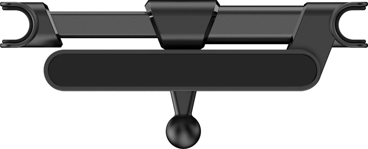 YONO Tablet Houder Auto met Uitklapbare Nek Universeel - Hoofdsteun - Geschikt voor Tablet, Telefoon en Game Console - Zwart Uitklapbaar