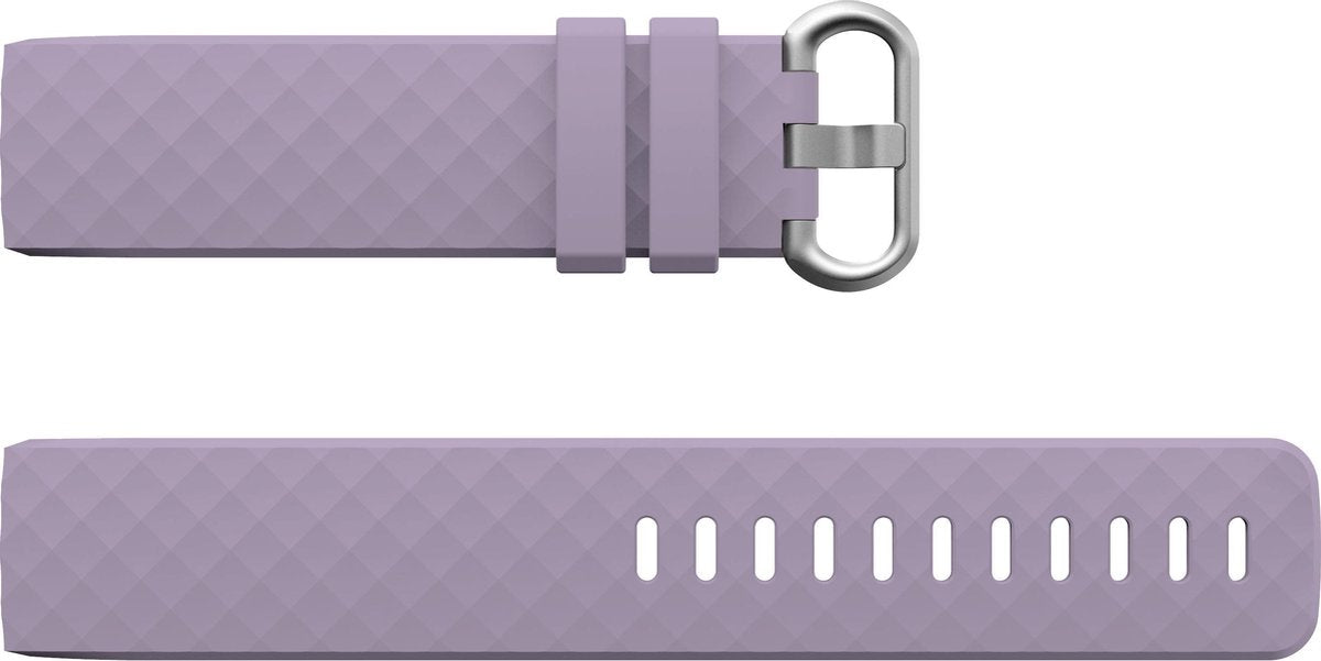YONO Bandje geschikt voor Fitbit Charge 4/3 – Siliconen – Lavendel – Small