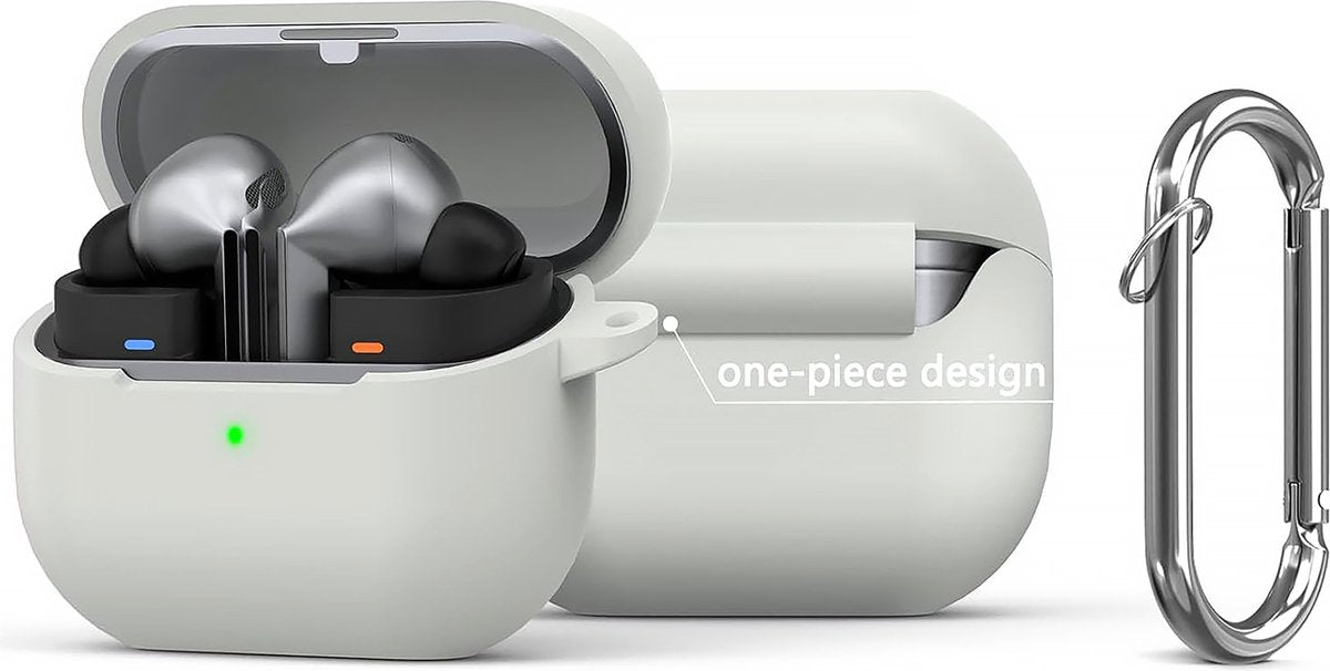 YONO Soft Case geschikt voor Samsung Galaxy Buds 3 / 3 Pro - Siliconen Hoesje - Grijs