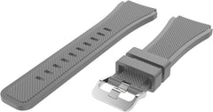 YONO Classic Bandje 22mm - Horlogebandje geschikt voor Samsung Galaxy Watch 46mm / 3 (45mm) / Gear s3 - Polar Vantage M2 / Grit X - Huawei Watch GT 3 (pro) / 2 - Amazfit GTR - Grijs