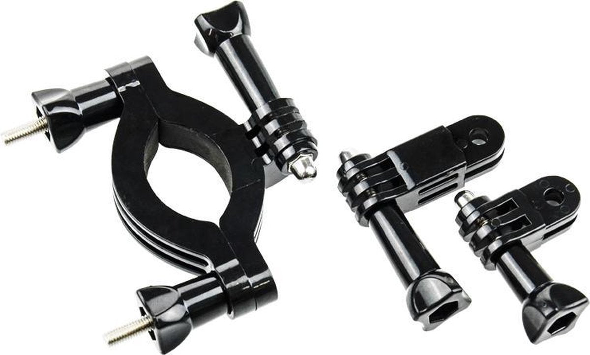 YONO Roll Bar Mount geschikt voor GoPro Action Camera - Buisklem voor Fiets / Mountainbike / Motor - Zwart