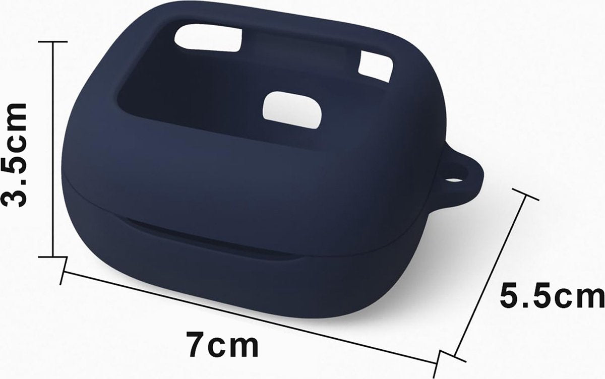 YONO Soft Case geschikt voor JBL Live Beam 3 / Buds 3 / Flex 3 - Siliconen Hoesje - Donkerblauw