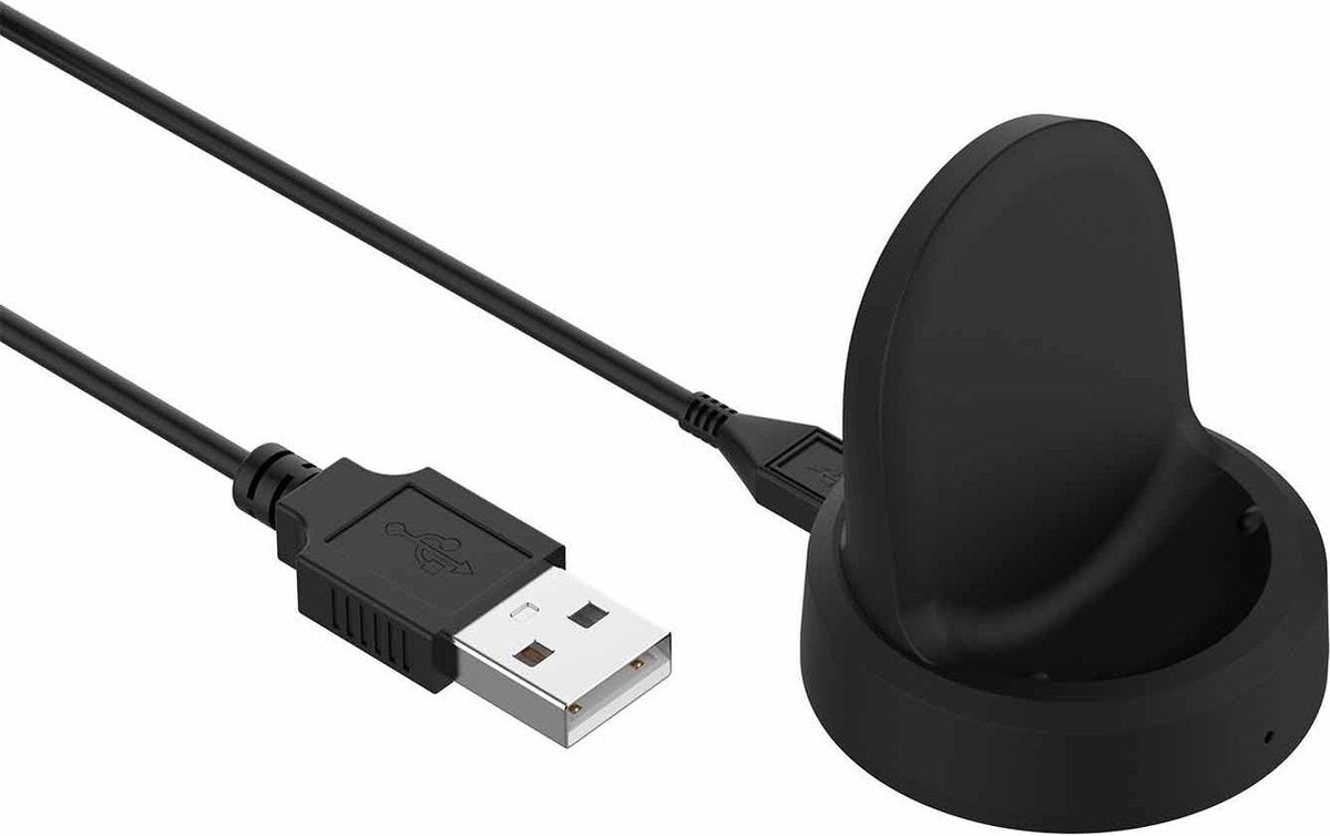 YONO Oplader Dock geschikt voor Samsung Galaxy Watch 5 - 4 - 3 - Active 2 - Wireless Charger Stand – Zwart