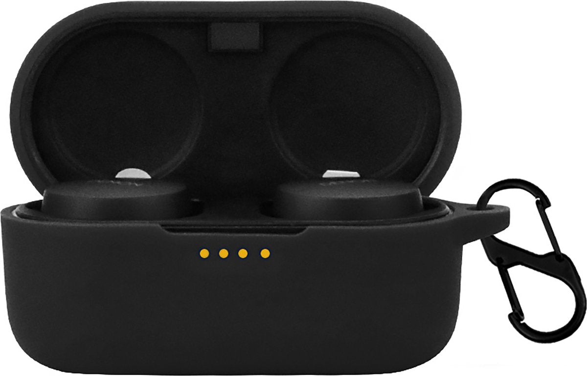 YONO Soft Case geschikt voor Denon PerL Pro / PerL Earbuds - Siliconen Hoesje - Zwart