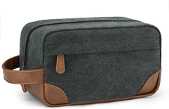 YONO Toilettas Heren - Travel Organizer Etui - Oxford Stof - Donkergrijs