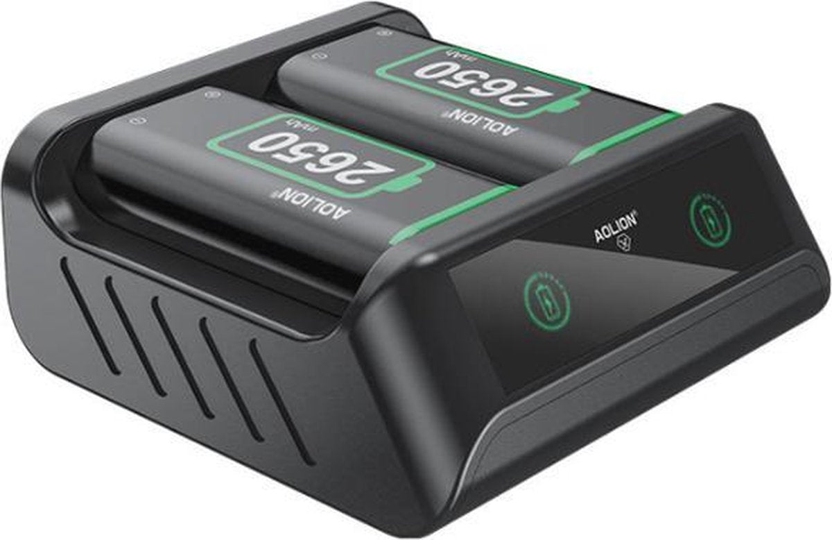 Controller Batterij 2 Stuks + Oplader Accu Set met Oplader geschikt voor Xbox Series X (S) / One (S) Controller - Battery Pack Charger