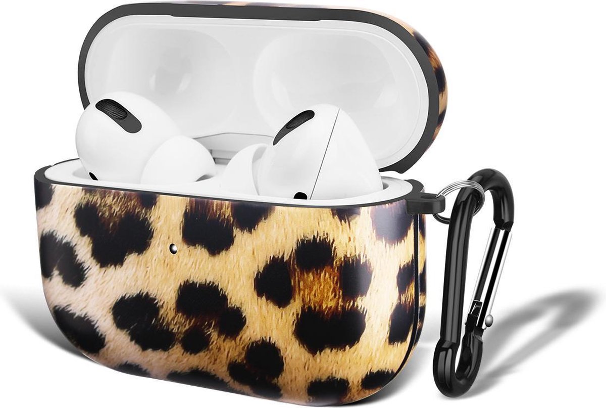 YONO Hoesje geschikt voor Apple Airpods Pro 1 / 2 – Hard Case - Leopard
