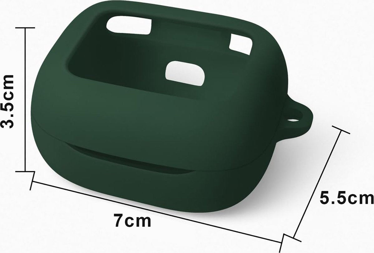 YONO Soft Case geschikt voor JBL Live Beam 3 / Buds 3 / Flex 3 - Siliconen Hoesje - Donkergroen