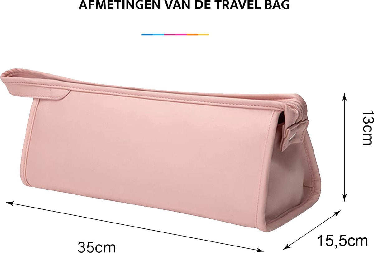 YONO Travel Case geschikt voor Dyson Airwrap Styler & Dyson Supersonic Föhn - Opbergtasje Stijltang - Reistas - Etui Organizer - Lichtroze