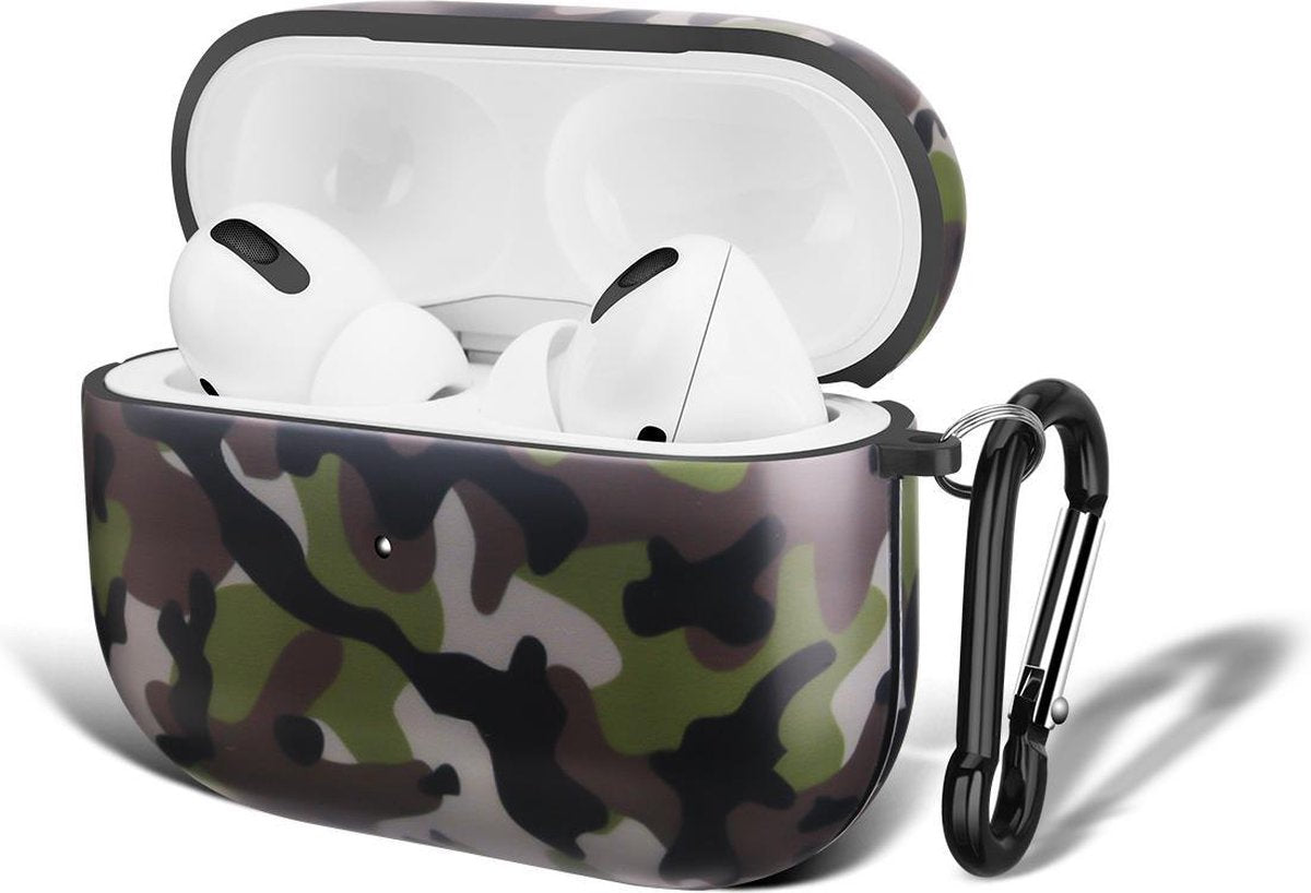YONO Hoesje geschikt voor Apple Airpods Pro 1 / 2 – Hard Case – Camouflage
