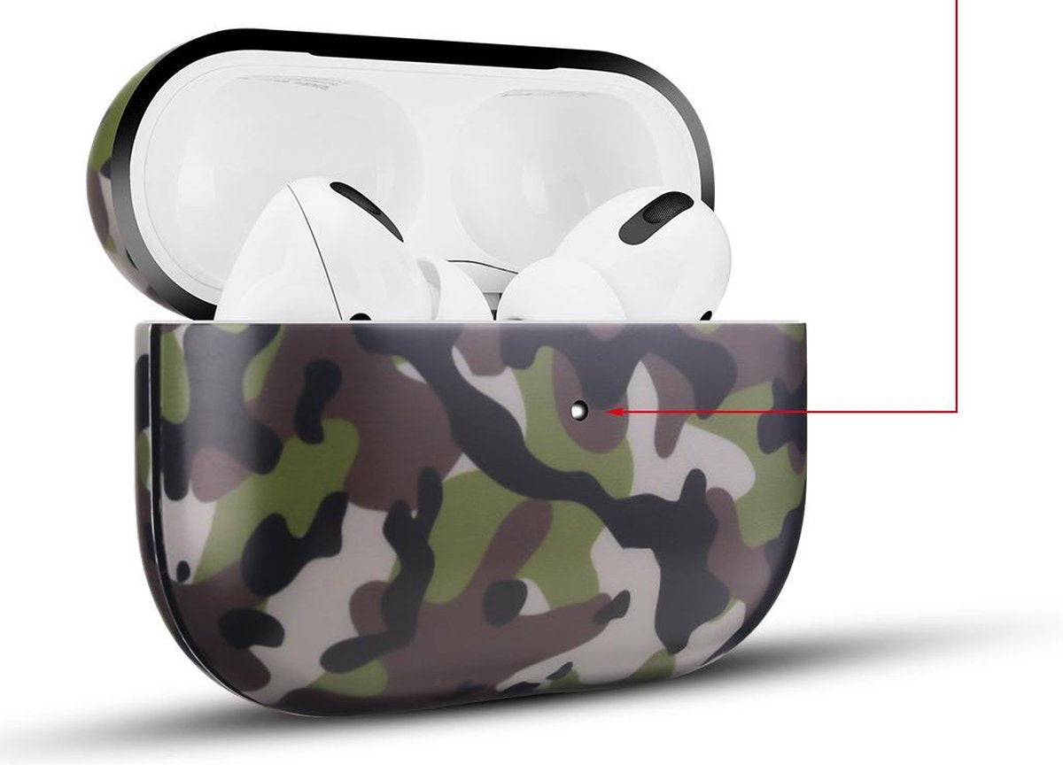 YONO Hoesje geschikt voor Apple Airpods Pro 1 / 2 – Hard Case – Camouflage
