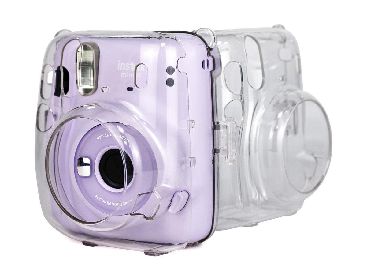 YONO Case geschikt voor Fujifilm Instax Mini 11 – Hoesje met Draagriem – Transparant