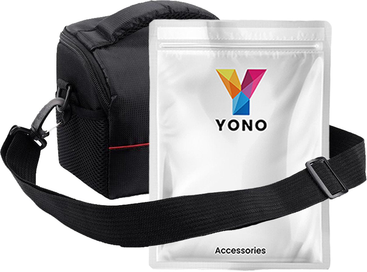 YONO Cameratas Spiegelreflexcamera Medium – geschikt voor Nikon / Canon / Sony / DSLR Camera – Luxe Foto Tas - Schoudertas - Case - Zwart