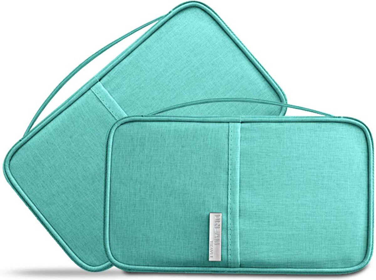 YONO Reis Portemonnee met Paspoort Houder - Documenten Organizer Hoesje - Kaarthouder Pasjes Tasje - Turquoise