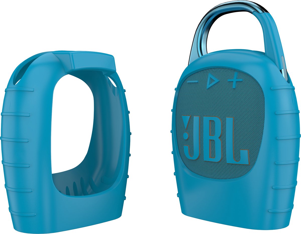 YONO Premium Case geschikt voor JBL Clip 5 - Siliconen Hoesje - Blauw