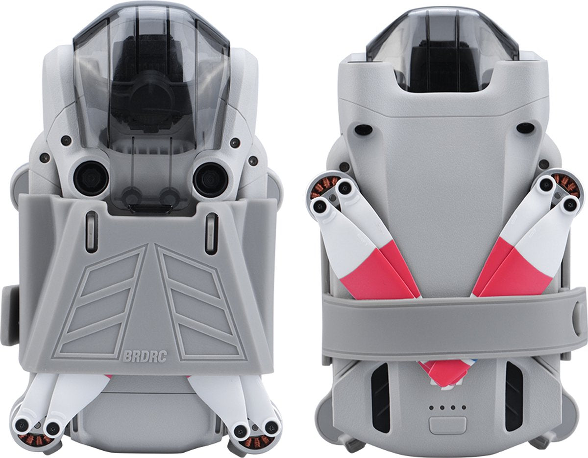 YONO Propeller Guard geschikt voor DJI Mini 3 Pro - Propellerbeschermer - Bescherming Houder Accessoires - Lichtgrijs