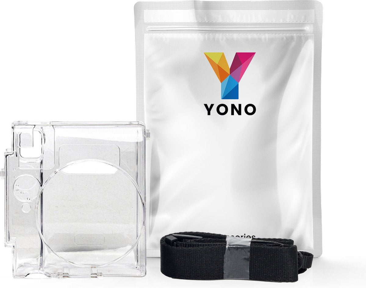 YONO Case geschikt voor Fujifilm Instax Mini 99 - Hoesje met Schouderriem - Transparant
