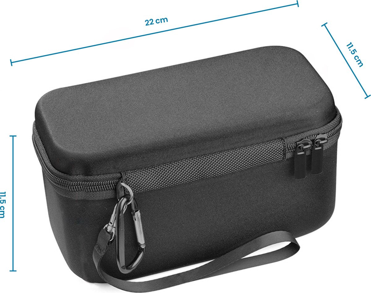 YONO Hard Case geschikt voor Bose Soundlink Revolve Series I / II (1 en 2 Gen) - Bescherm Hoes met Accessoires Vak - Zwart