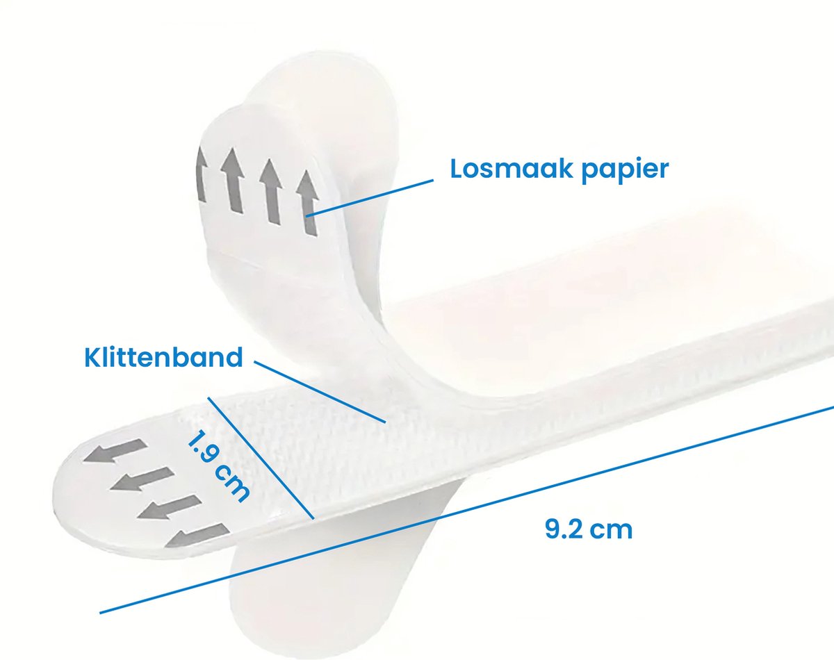 YONO Ophangsysteem Klittenband Zelfklevend voor Foto / Poster / Schilderij - Fotolijst Ophangen Zonder Boren - 12 Stuks - XL