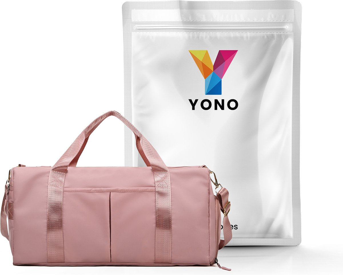YONO Reistas Handbagage 40x20x25 - Weekendtas Ryanair – Sporttas - Schoudertas Dames en Heren – Roze