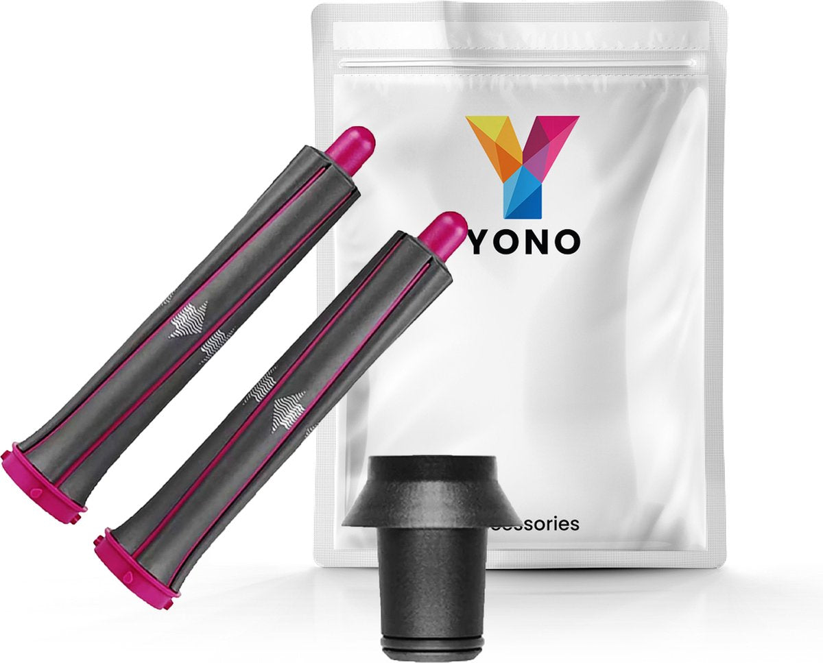 YONO Lange Krultangen 30mm geschikt voor Dyson Airwrap Styler - Volume en Vorm - Inclusief Krultang Opzetstuk voor Föhn - Krul Borstel - 2 Stuks