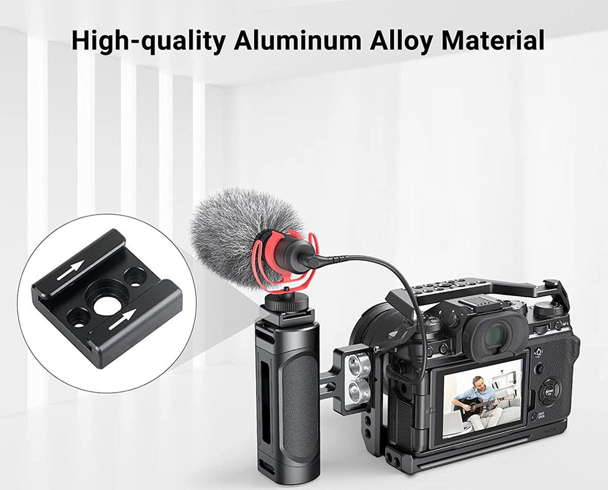 YONO Cold Shoe Mount Adapter Set - Metaal - 2 Stuks - Zwart