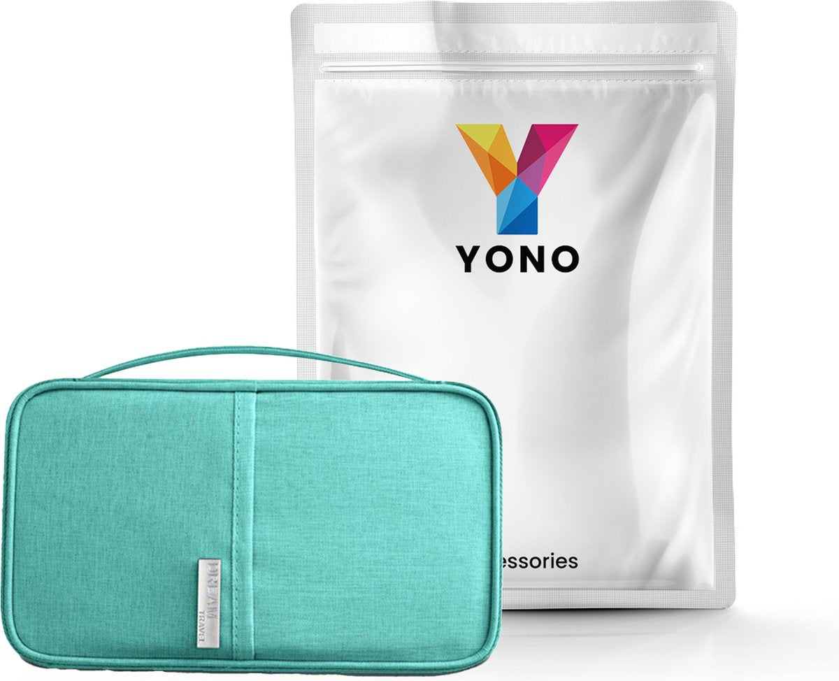 YONO Reis Portemonnee met Paspoort Houder - Documenten Organizer Hoesje - Kaarthouder Pasjes Tasje - Turquoise