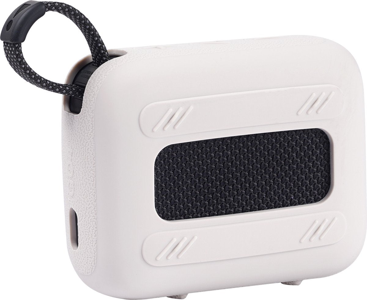 YONO Soft Case geschikt voor JBL Go 4 - Siliconen Hoesje - Wit