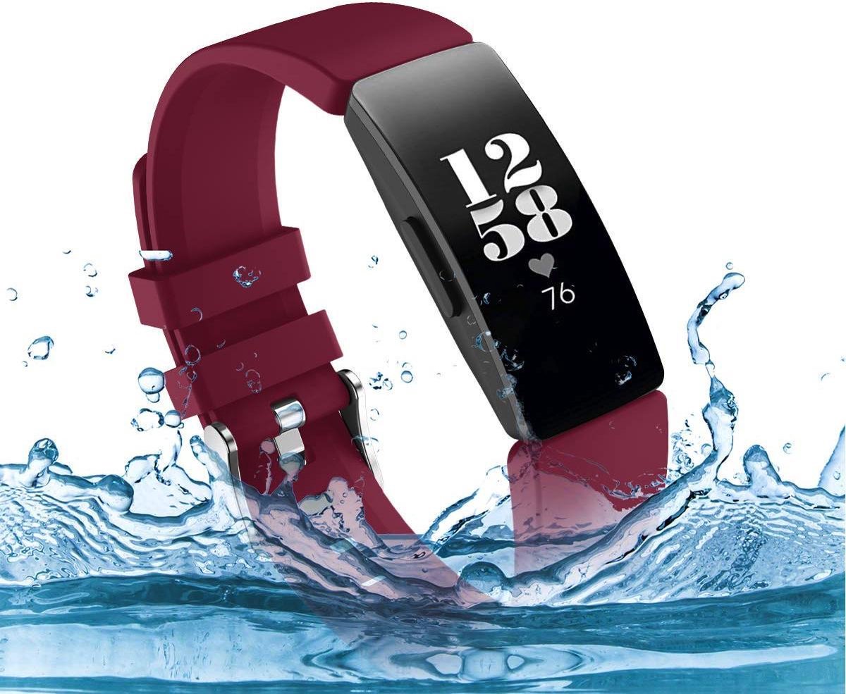 YONO Bandje geschikt voor Fitbit Inspire - HR - 2 - Siliconen - Paars - Small