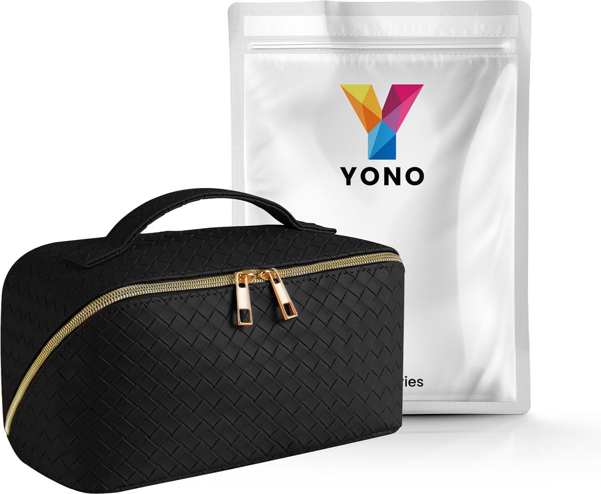 YONO Reis Make Up Tas - Toilettas Etui - Cosmetica Tas - Beauty Case Organizer - Large - Zwart