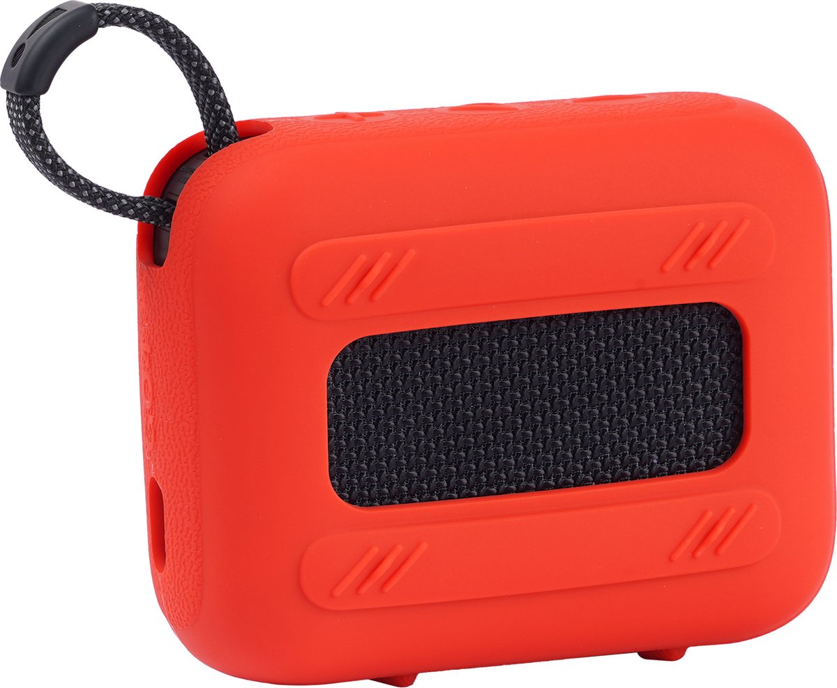 YONO Soft Case geschikt voor JBL Go 4 - Siliconen Hoesje - Rood