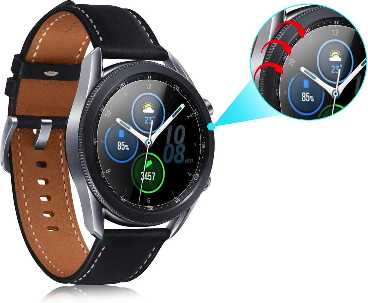 YONO Screenprotector geschikt voor Samsung Galaxy Watch 3 41mm – Bescherm Folie 3-Pack