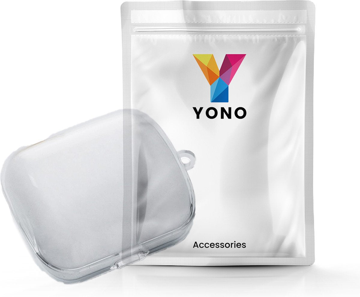 YONO Soft Case geschikt voor Sony Linkbuds WF-L900 - Hoesje met Clip - Transparant
