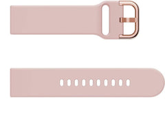 YONO Siliconen Classic Bandje 20mm - Horlogebandje geschikt voor Samsung Galaxy Watch 7 / 6 / 5 / Pro / 4 / 3 / Active 2 - Polar Ignite / Unite – Huawei - Roze