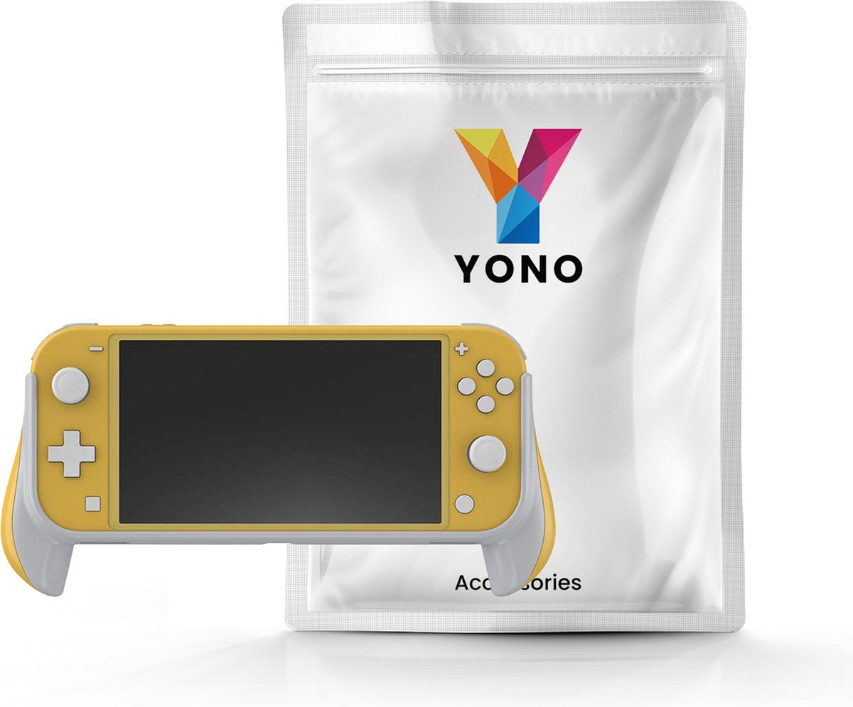 YONO Controller Case geschikt voor Nintendo Switch LITE - Ergonomische Grip Console Hoesje - Beschermhoes Accessoires - Geel