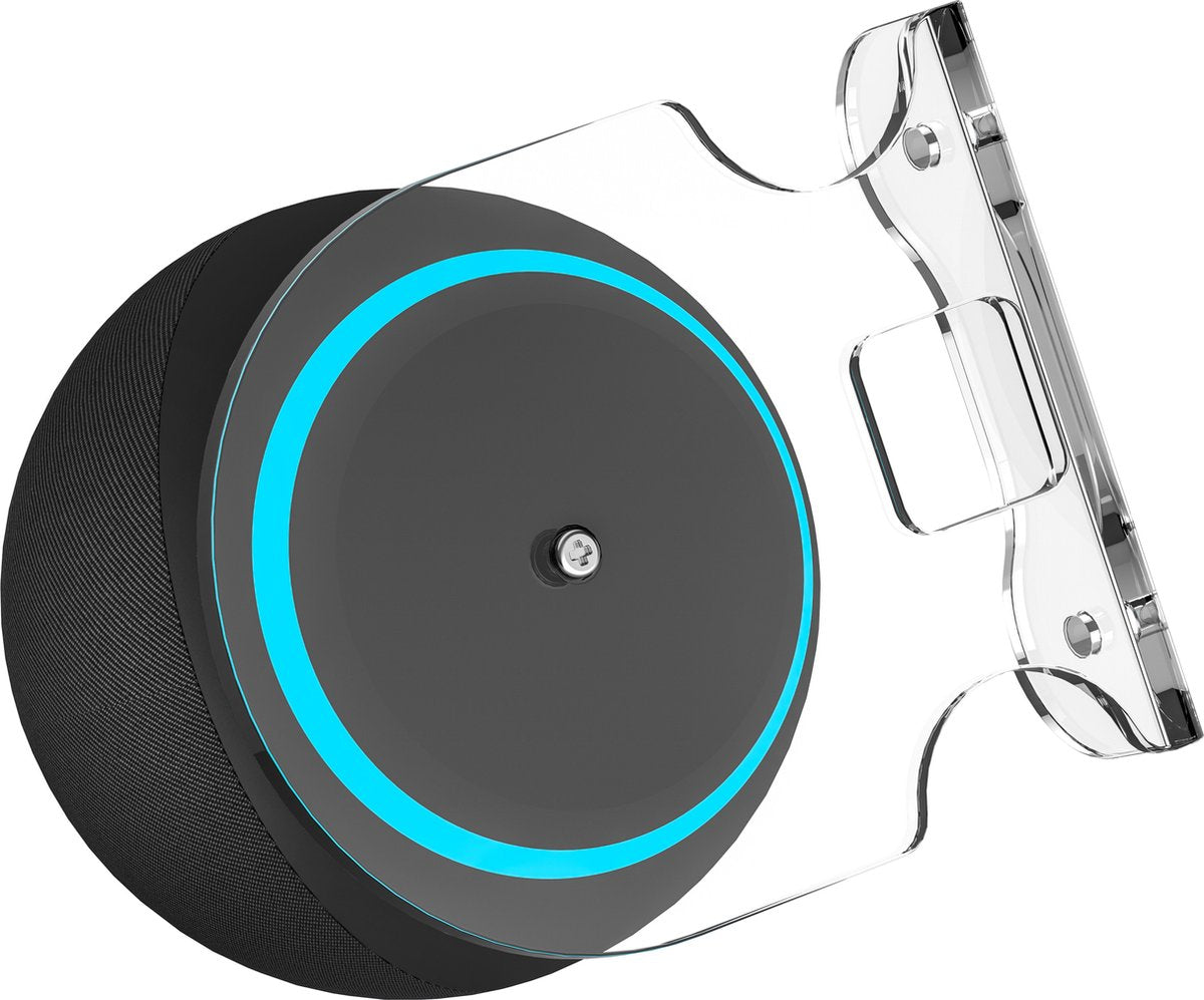 YONO Wandplank voor Smart Speaker - Wall Mount Universeel - Muurbeugel Houder Zwevend - Geschikt Voor Sonos Play / Google Nest Home Mini / Apple Homepod / Amazon Echo / IP Camera / Wifi Router - Transparant