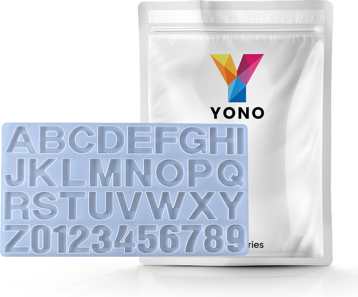 YONO Epoxy Mallen Letters en Cijfers - Siliconen Mal - Alfabet