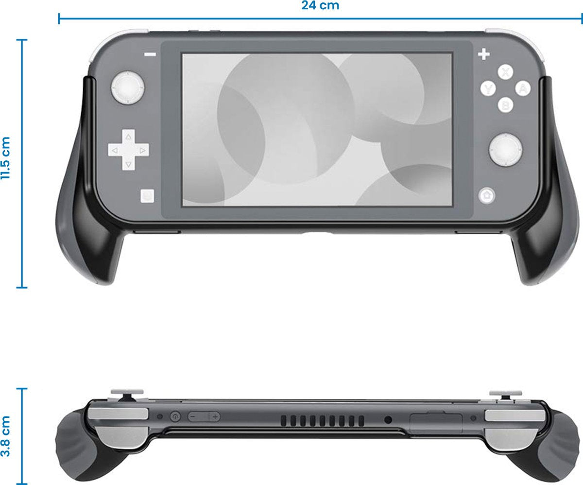 YONO Controller Case geschikt voor Nintendo Switch LITE - Ergonomische Grip Console Hoesje - Beschermhoes Accessoires - Grijs