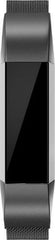 YONO Milanees Bandje Zwart geschikt voor Fitbit Alta HR - Vervangende RVS Armband met Magneetsluiting – Large