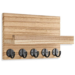 YONO Sleutelrekje Hout met Plankje - Sleutelhouder - Key Organizer