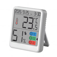 YONO Hygrometer Binnen - Digitale Thermometer en Luchtvochtigheidsmeter - Wit