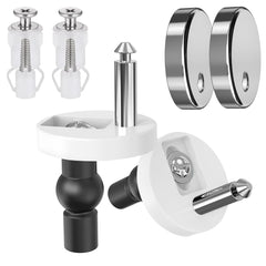 YONO WC Bril Scharnieren Set met Kapje - 2 Onderdelen