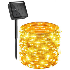 YONO Solar Lichtsnoer Buiten - 22 Meter - 200 LED - Warm Wit