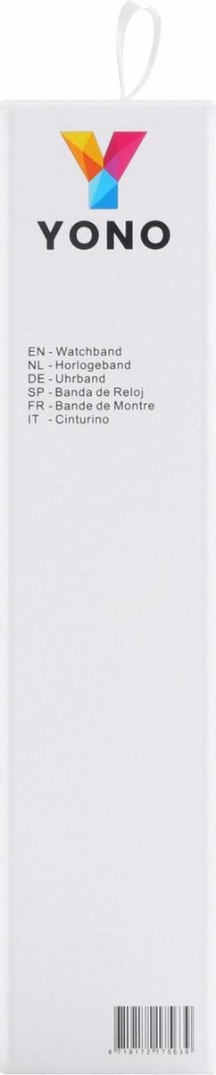 YONO Klassiek Leer Bandje geschikt voor Apple Watch - 38 mm - 40 - 41 - Luxe Lederen iWatch Armband - Zwart