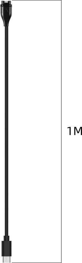 YONO Oplaadkabel USB-C geschikt voor Garmin Smartwatch - Vivoactive - Venu - Vivomove - Vivosmart - Forerunner - 5 4 3 2 S Plus - Oplader - Kabel - 1 Meter