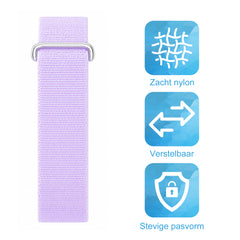 YONO Bandje geschikt voor Google Fitbit Air - Nylon Armband - Lila