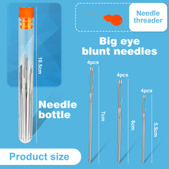 YONO Rijgnaalden Set - 3 Maten