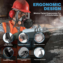 YONO Adembeschermingsmasker - Gasmasker met Nuclear Filter