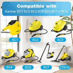 YONO Opzetstukken geschikt voor Karcher Stoomreiniger - SC3/SC4/SC5 - Borstelset